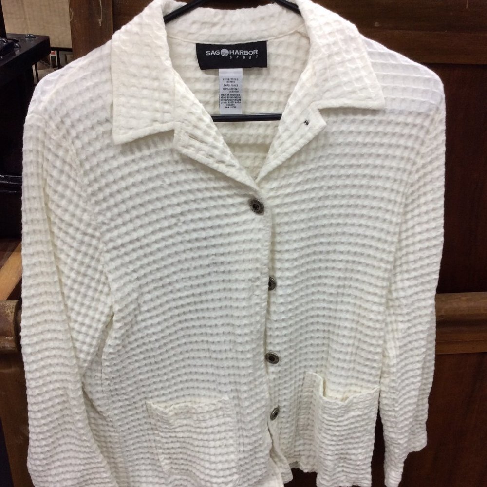 Sag Harbor White Jacket SZ Small